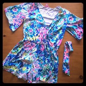 Lilly Pulitzer Madilyn Romper - Sz M - Dive In